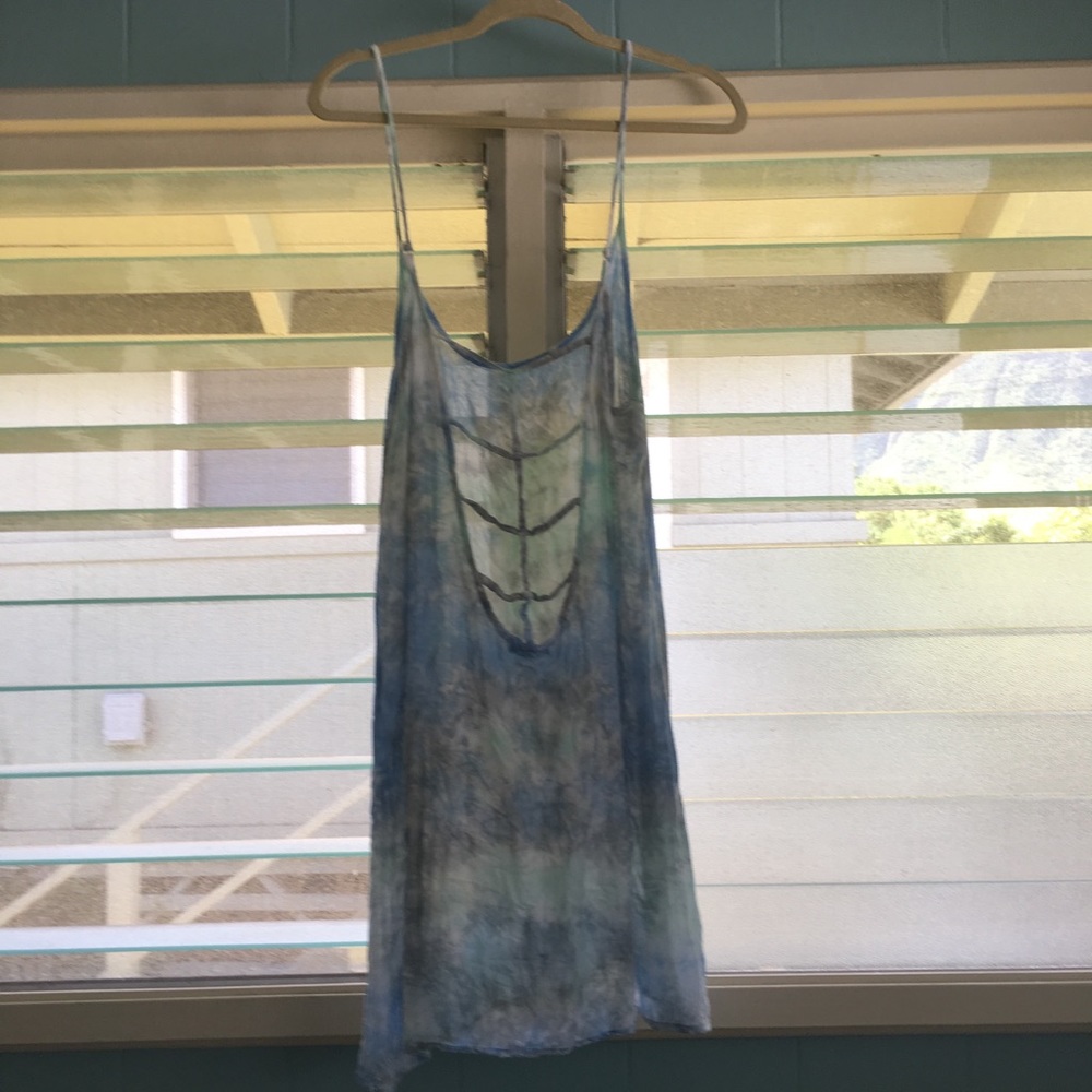 Beautiful soft tiare Hawaii blue boho tiedye dress